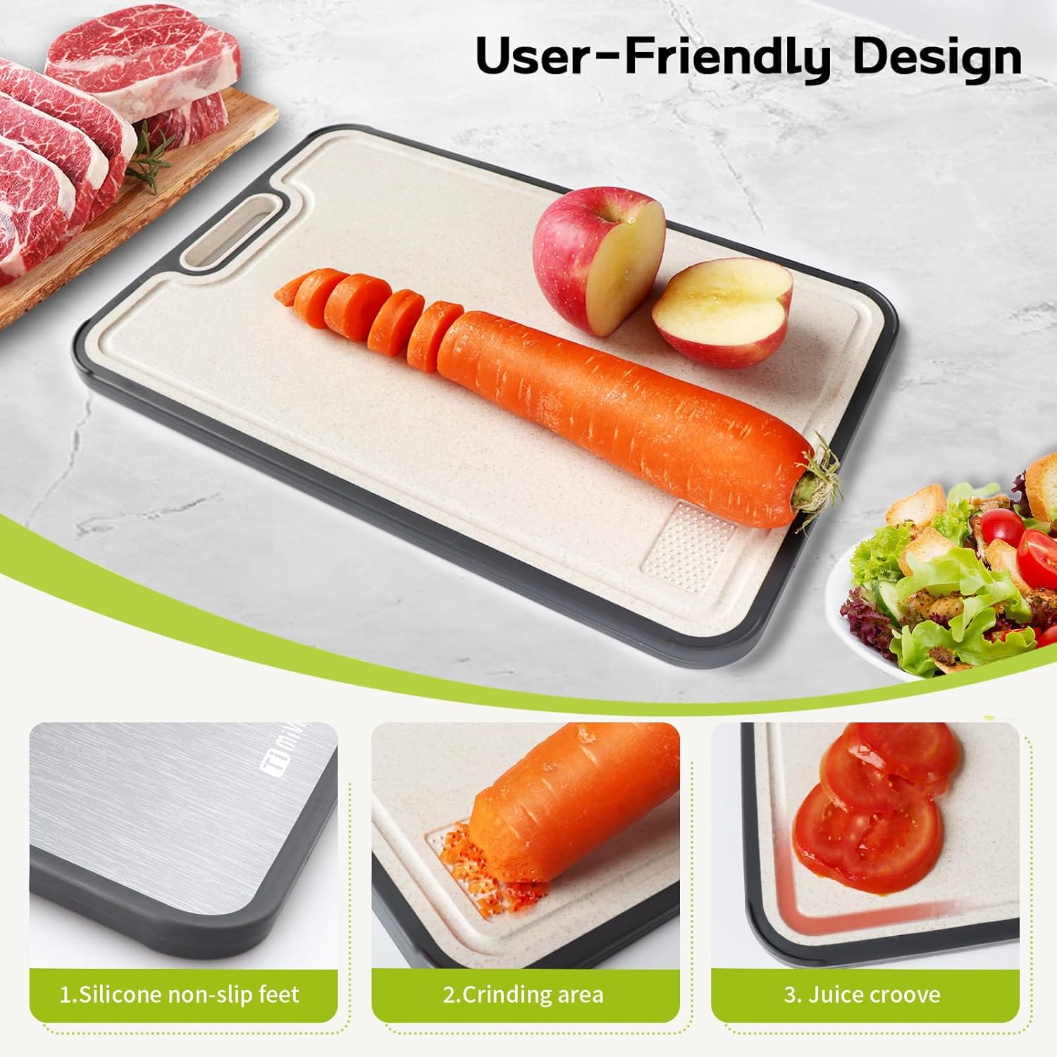 Tabla de cortar de titanio, tablas de cortar de titanio para cocina...