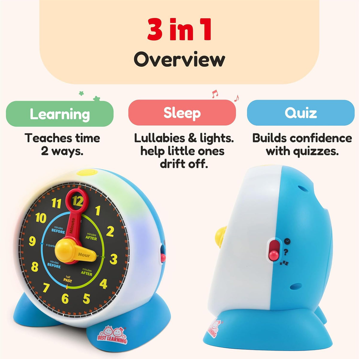 Reloj de aprendizaje Best Learning: reloj de enseñanza parlante par...