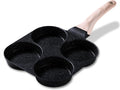 CAROTE Sartén para huevos de granito antiadherente para 4 tazas, ne...