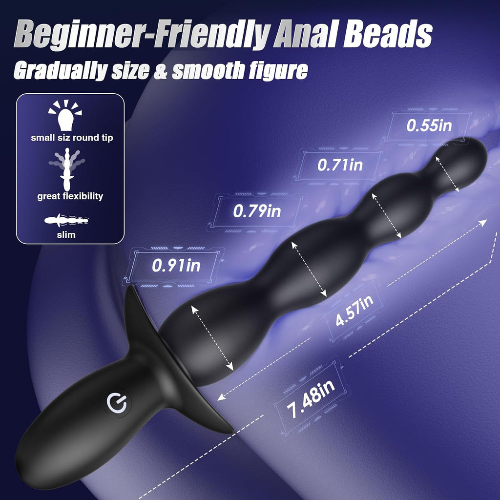 BEISAR Vibrador Anal Masajeador de Próstata - Apto para Principiant...