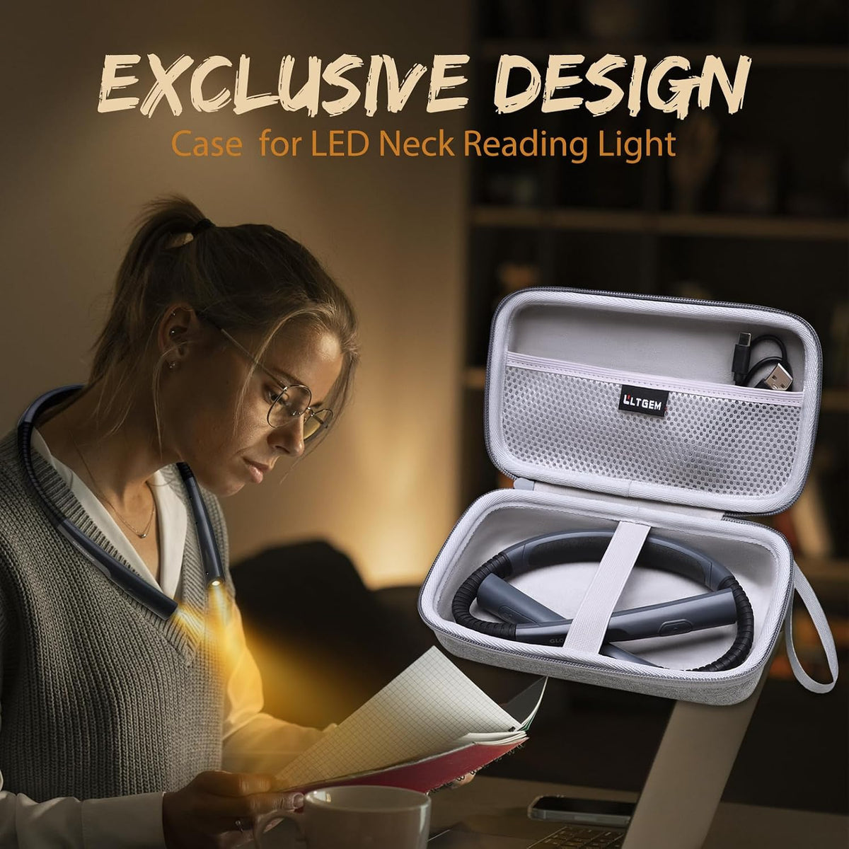 LTGEM - Funda de luz de cuello compatible con Glocusent\/Gritin\/Ea...