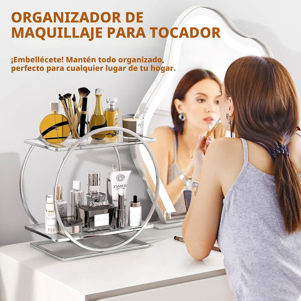 YIWANFW Organizador de perfume de maquillaje, organizador de encime...