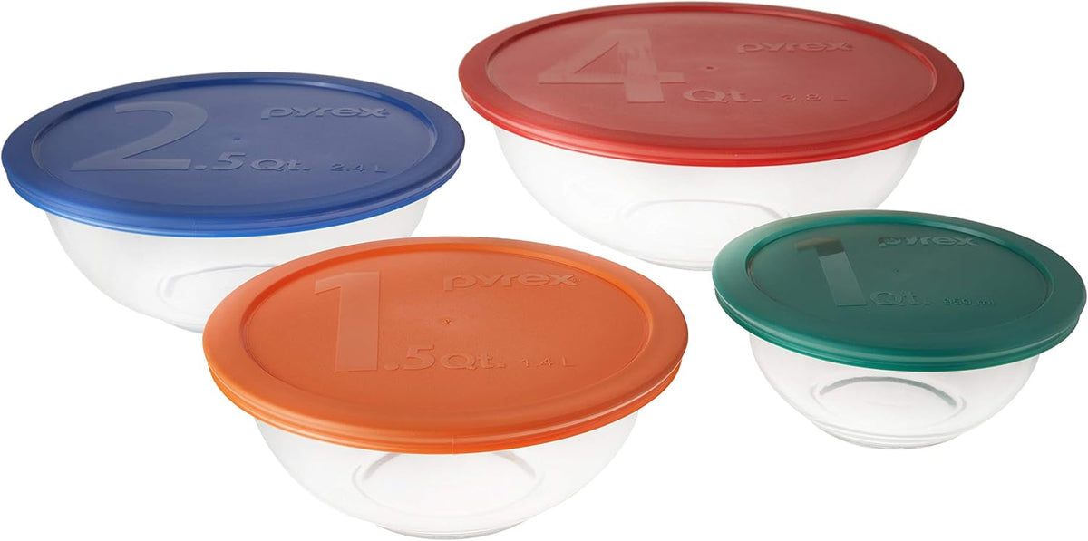 Pyrex Smart Essentials juego de tazones, Multicolor