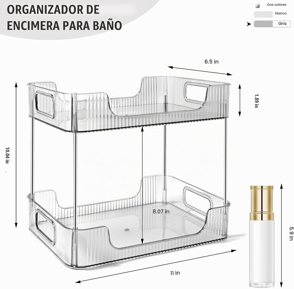 TENDER EPOCH Organizador de encimera de baño de 2 niveles, organiza...