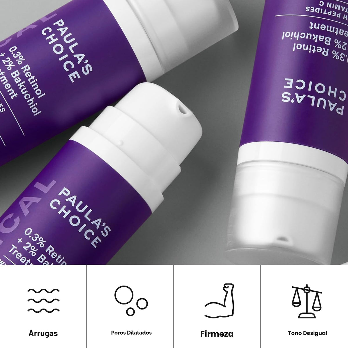 Paula's Choice CLINICAL 0.3% Retinol + 2% Bakuchiol, suero anti...