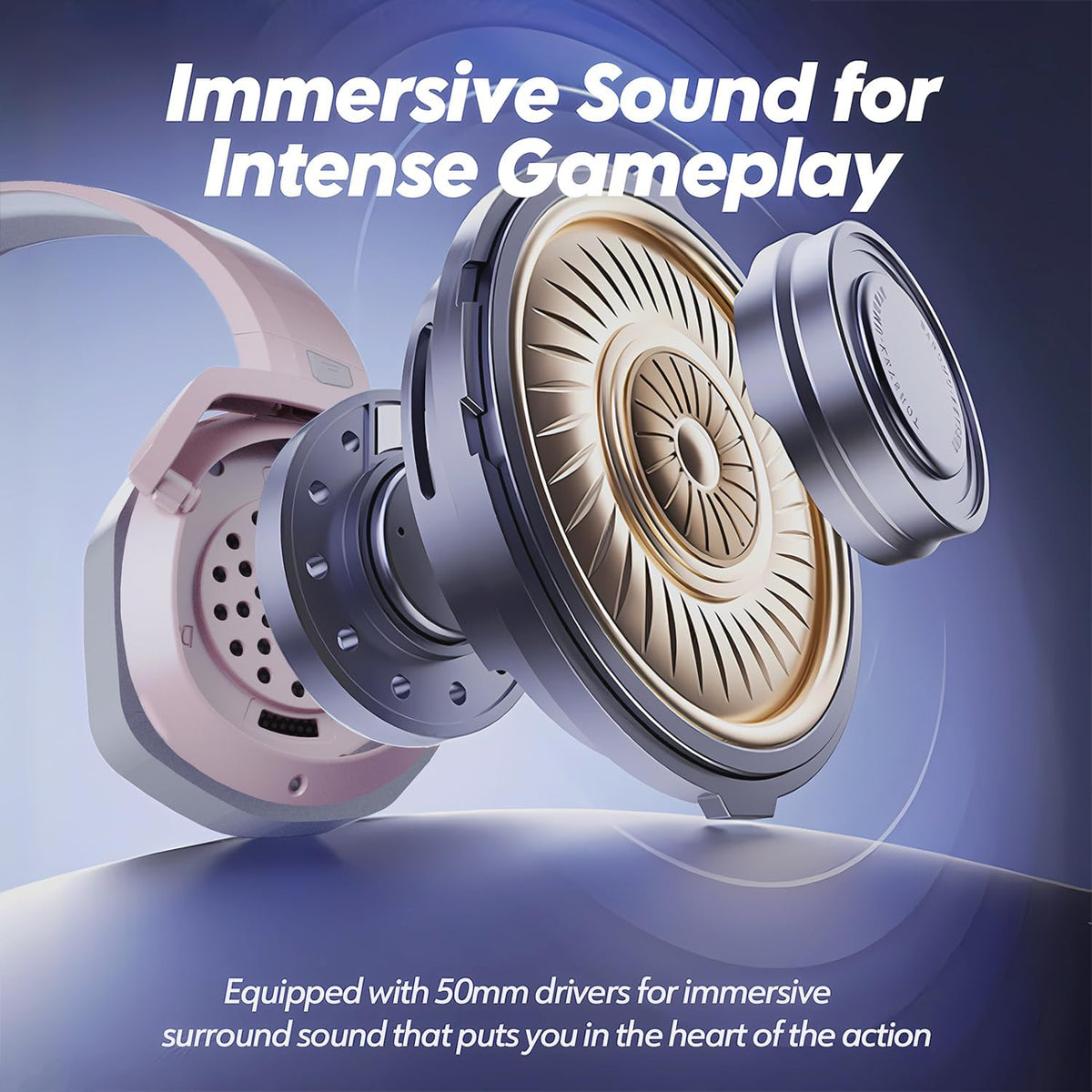 NUBWO G06 Auriculares Gaming Inalámbricos Duales con Micrófono para...