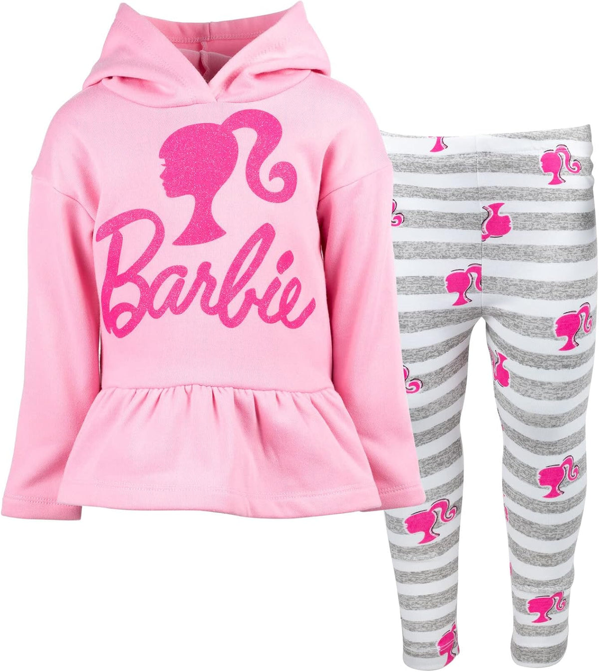Conjunto de sudadera con capucha de forro polar y leggings para niñ...