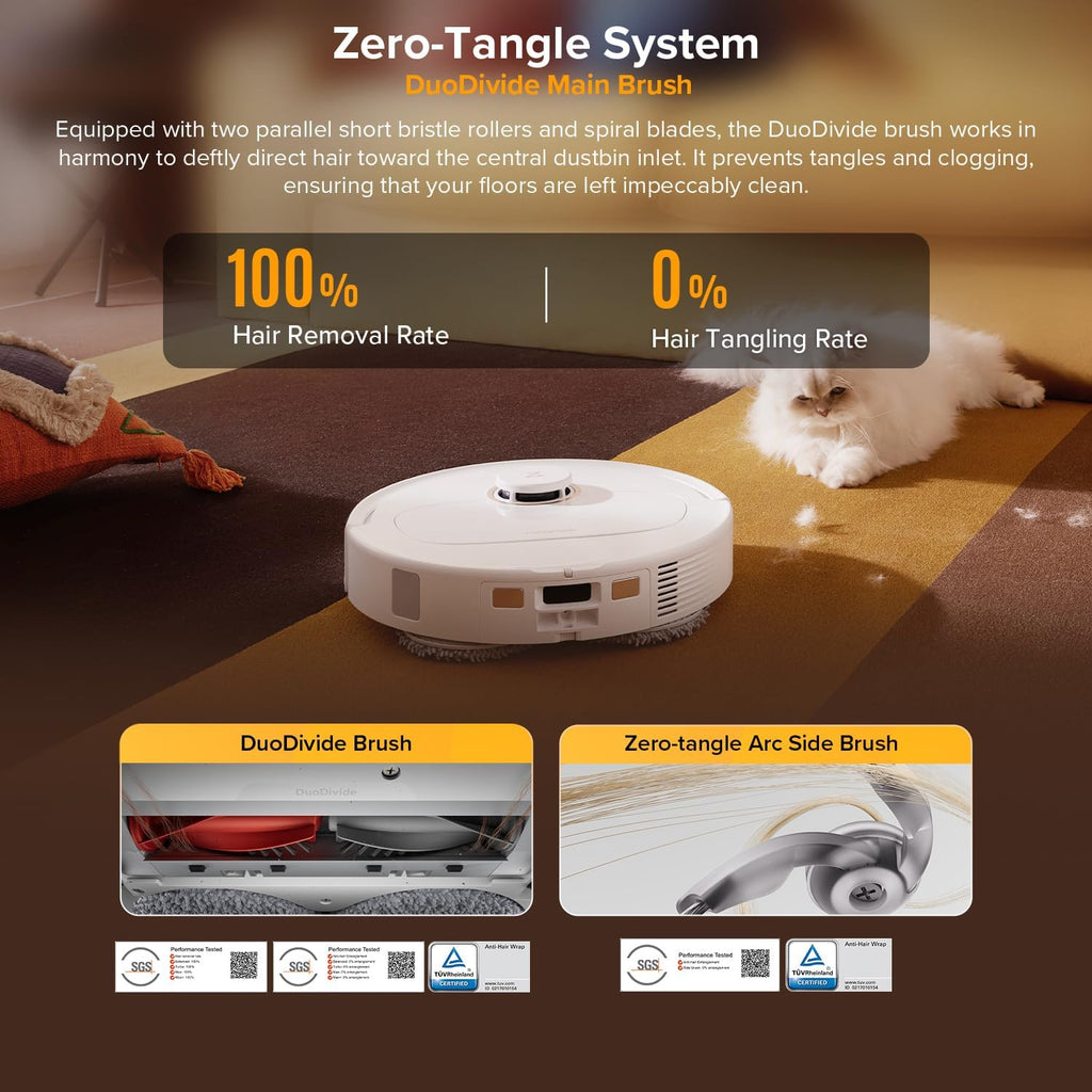 Robot aspirador y trapeador roborock Qrevo S5V, trapeador de bordes...