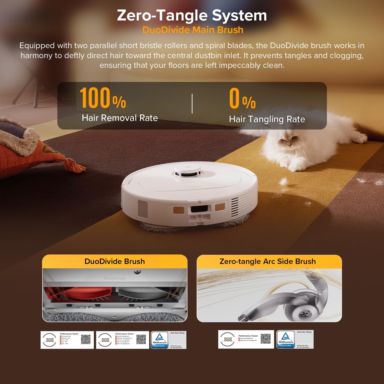 Robot aspirador y trapeador roborock Qrevo S5V, trapeador de bordes...