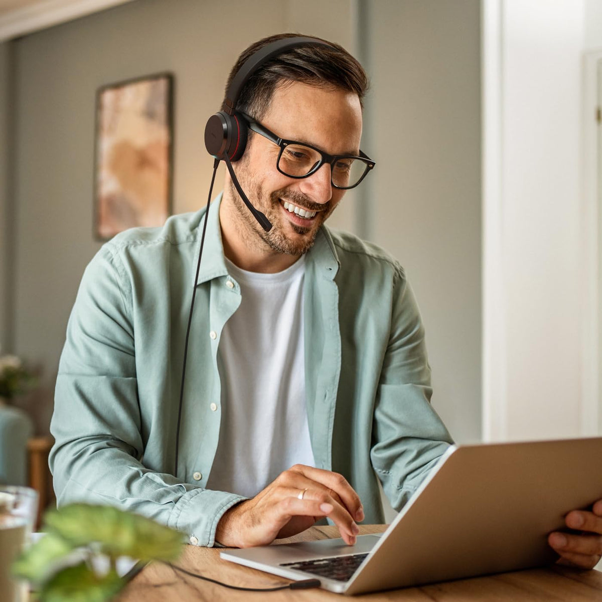 Jabra Evolve 20 (edición 2025) Auriculares USB con cable y micrófon...