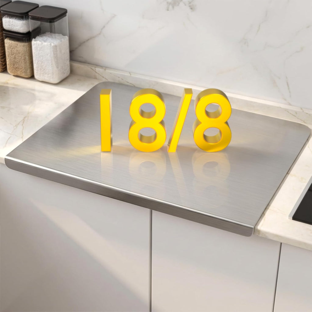 Tablas de cortar de acero inoxidable 304 para cocina, tabla de prep...