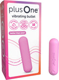 plusOne Vibrador bala para mujer - Mini vibrador de silicona, rosa...