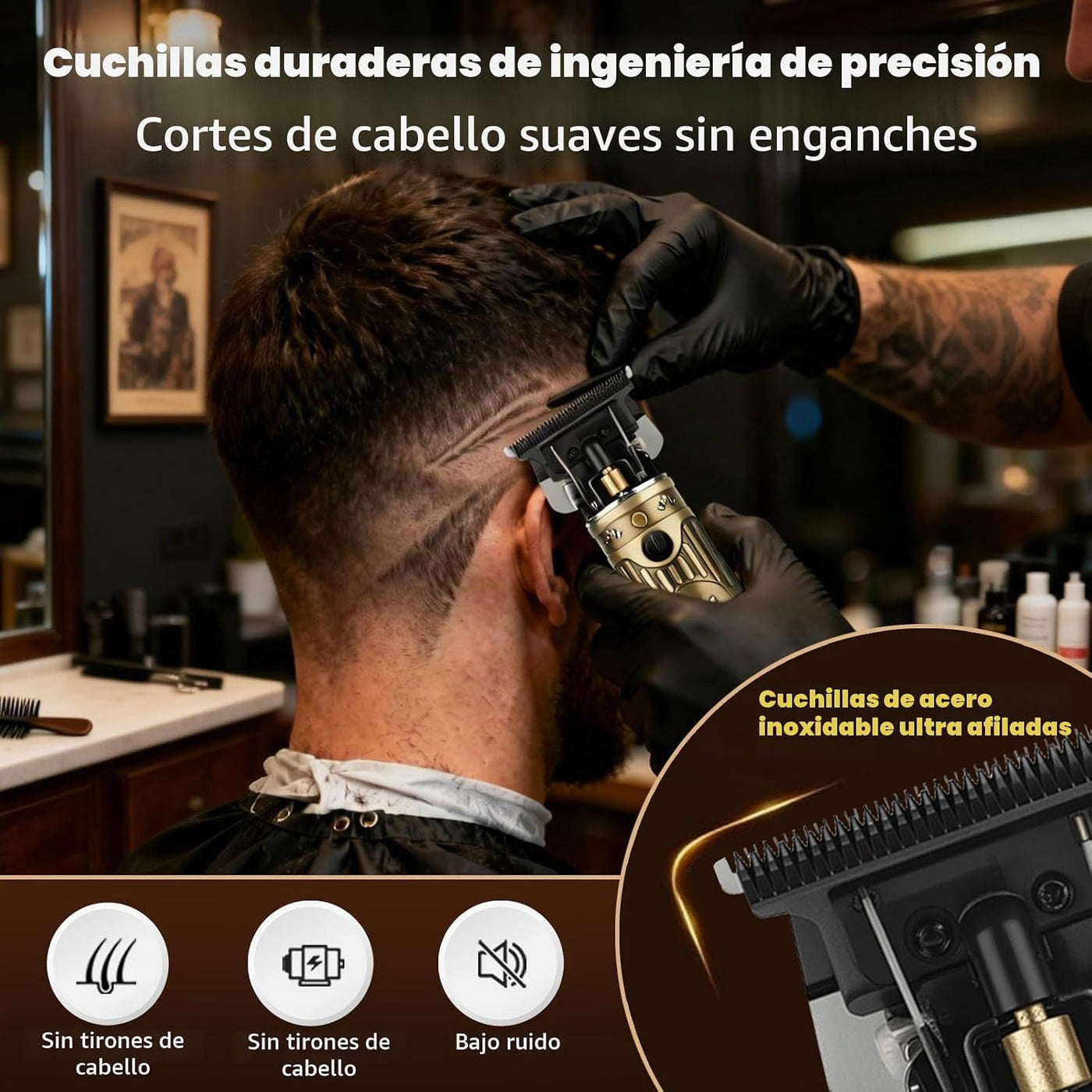 Bomxin Cortadoras de Cabello para Hombres Profesionales, Cortadoras...