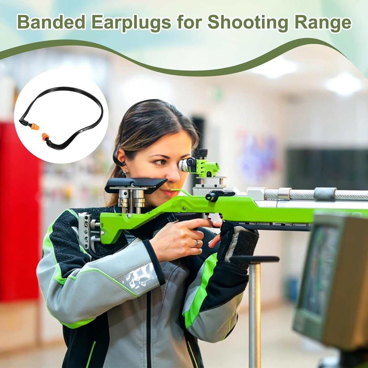 PATIKIL Tapones para los oídos con bandas, reutilizables, lavables,...