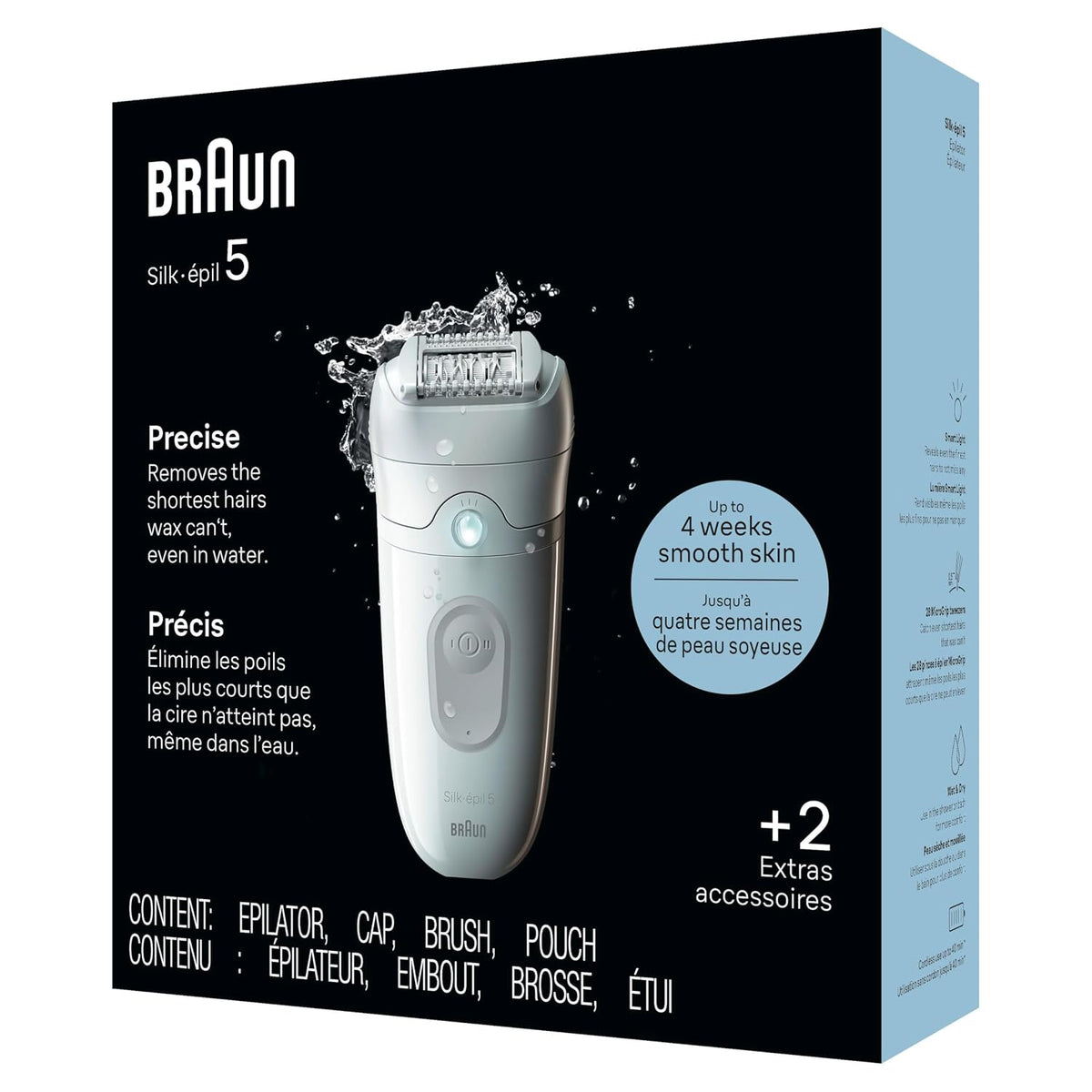 Braun Depiladora Silk-épil 5, dispositivo de depilación, afeitadora...