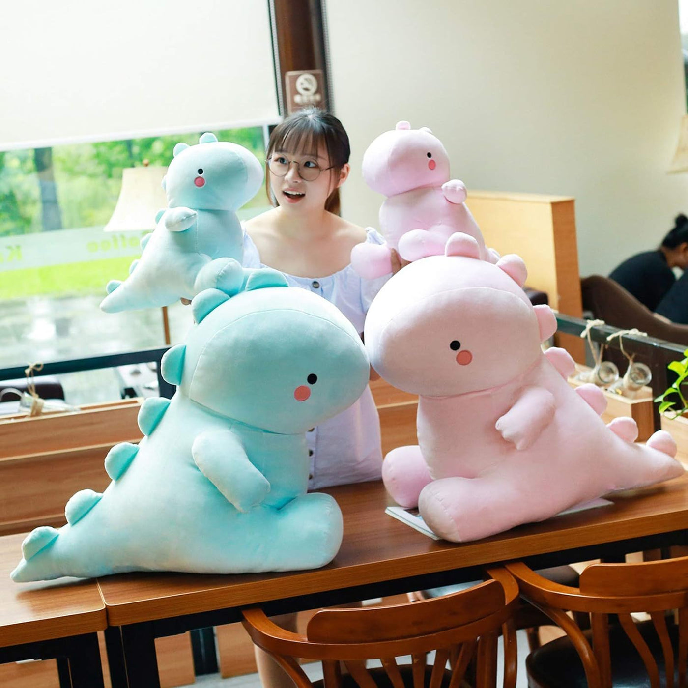 VHYHCY Lindos juguetes de peluche de dinosaurio, animales de peluch...