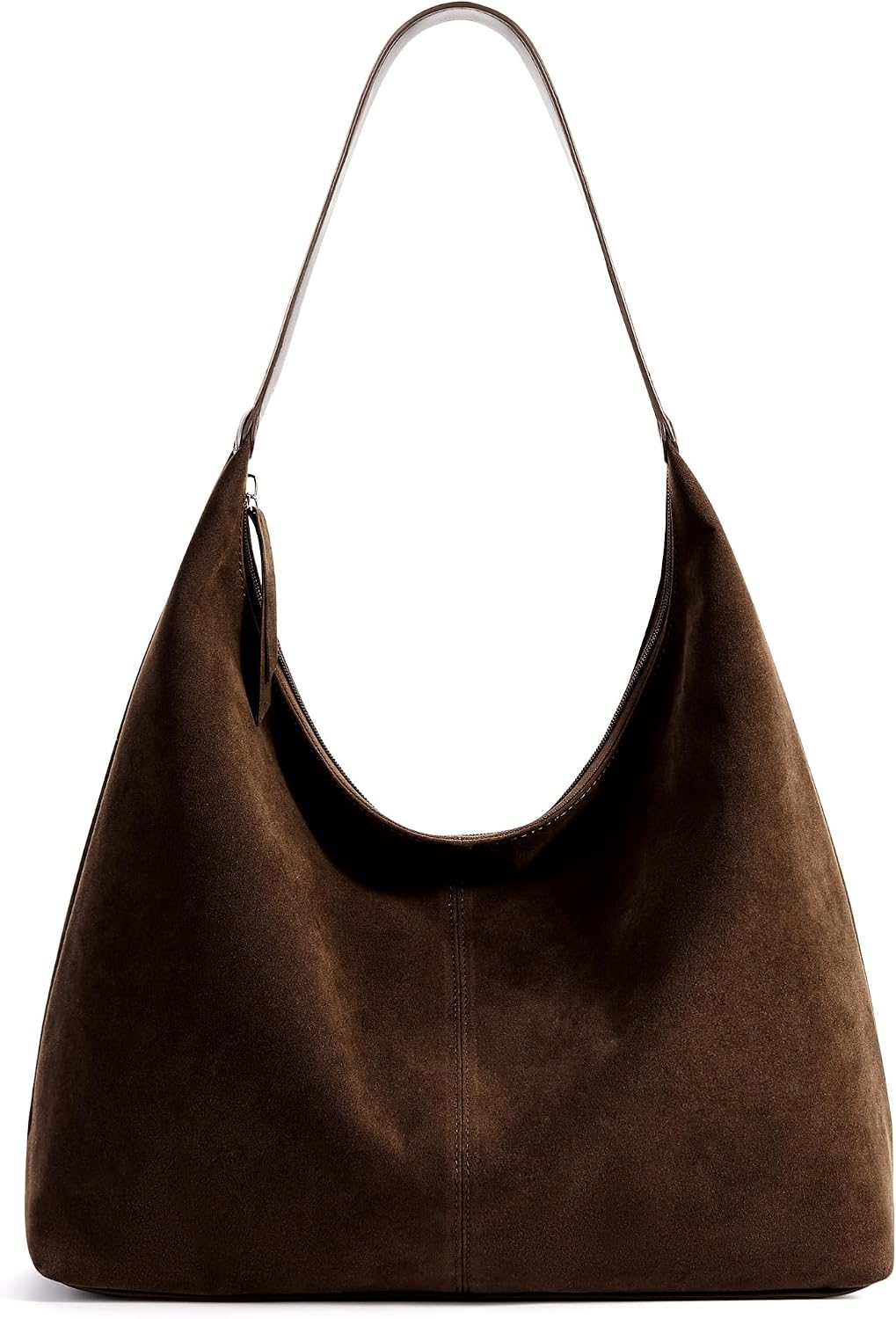 KALIDI Bolso de Mano Casual de Cuero Vegano Bolso Hobo con Cremalle...