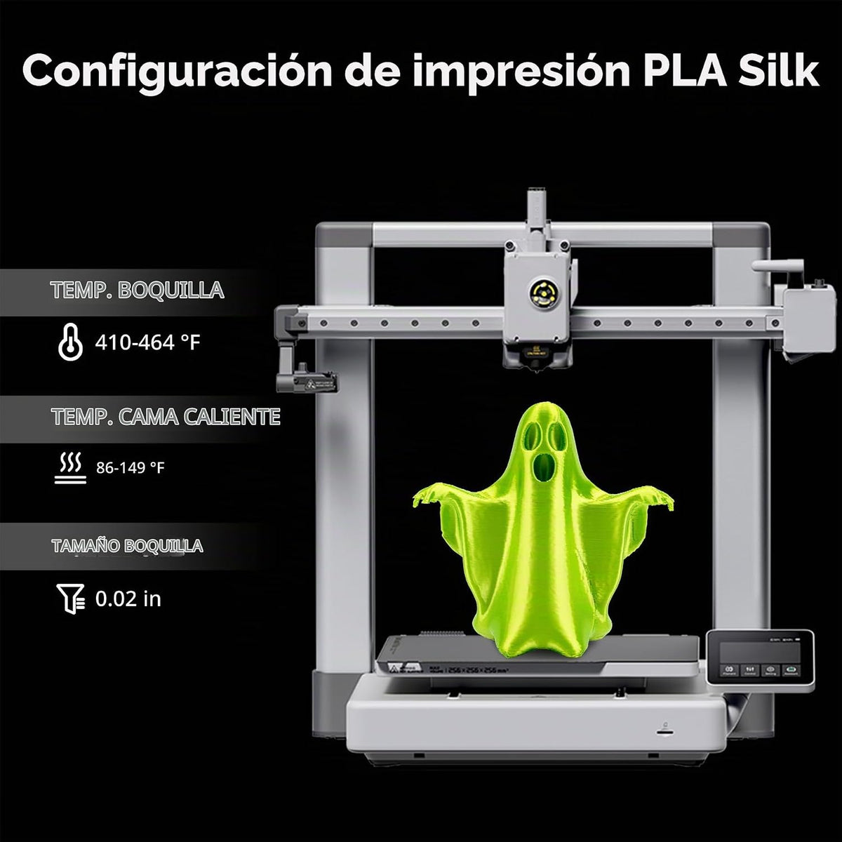 AMOLEN Filamento de ácido poliláctico (PLA) para impresora 3D, fila...
