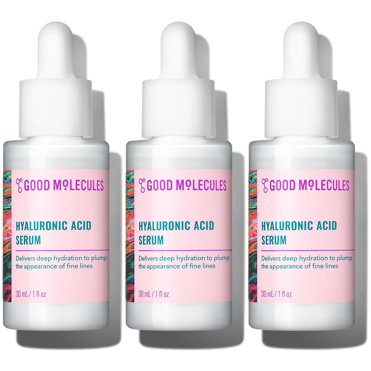 Good Molecules Suero de ácido hialurónico para rostro, 1 fl oz, paq...
