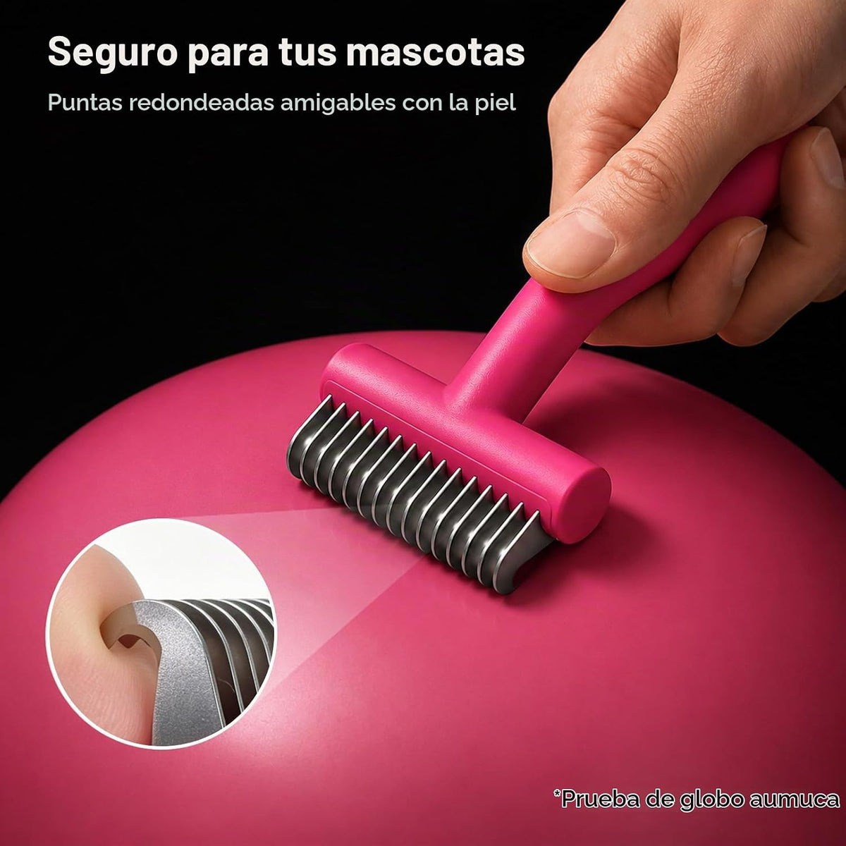aumuca Cepillo para quitar pelos para perros y gatos, cepillo de as...