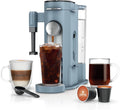 Ninja Pod & Grounds - Cafetera especializada de una sola porción, compatible con cápsulas K-Cup, prepara café molido, diseño compacto, espumador de leche incorporado, depósito de 56 oz
