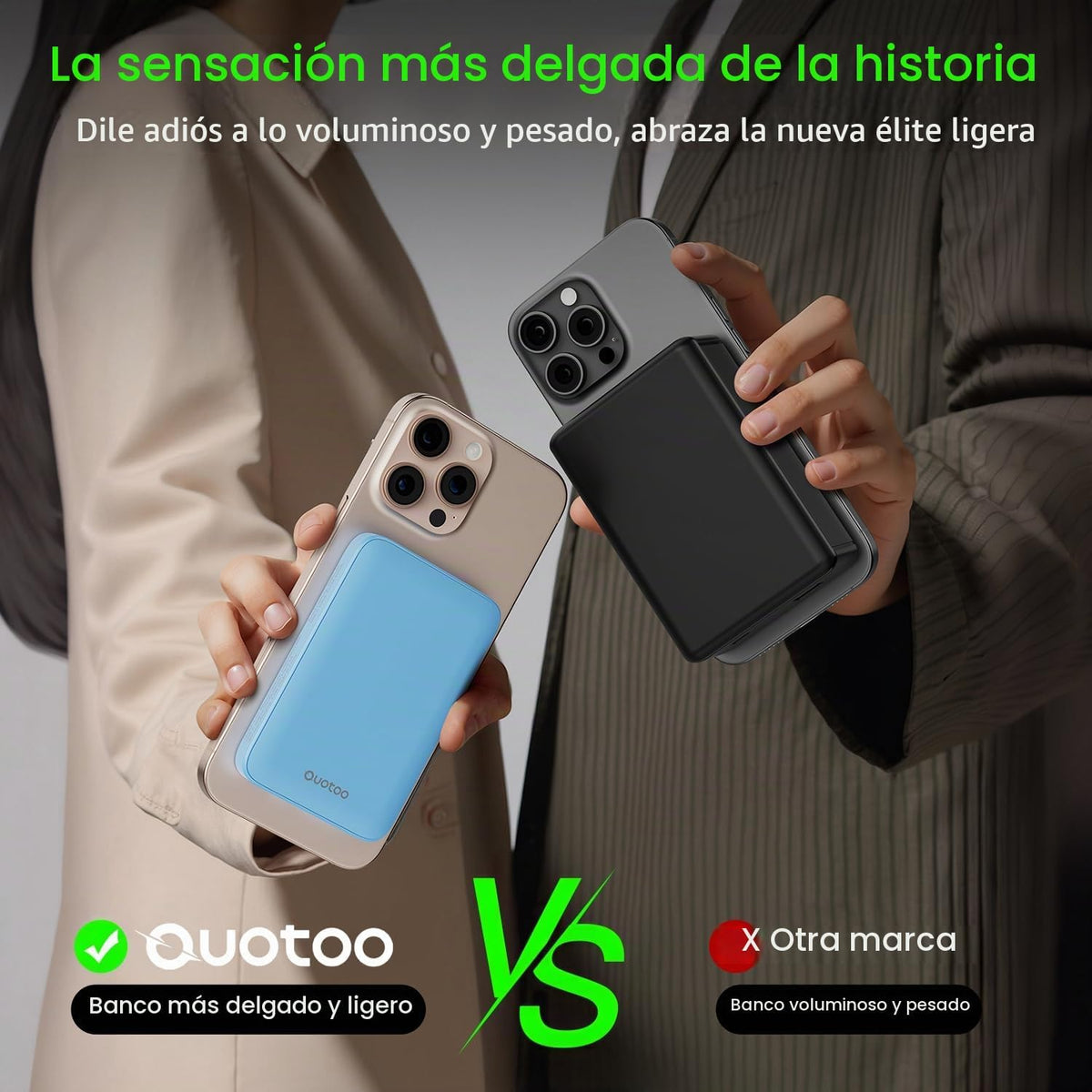 para el cargador portátil Magsafe, banco magnético delgado de la en...
