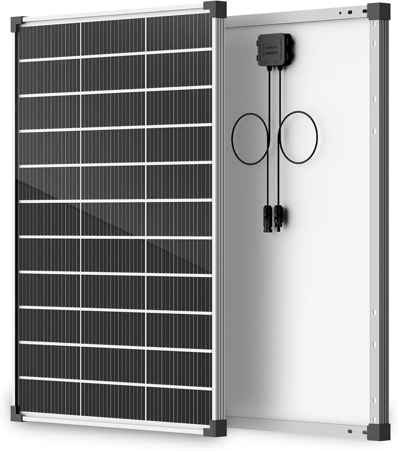 EtnalSolar Panel solar de 100W 12V 16BB tipo N, 25.6% de alta efici...