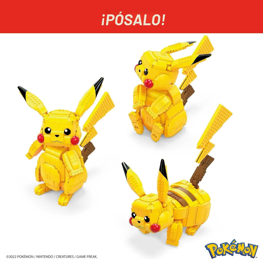 MEGA Pokémon Jumbo de Pikachu, 825 piezas, juguetes de construcción...