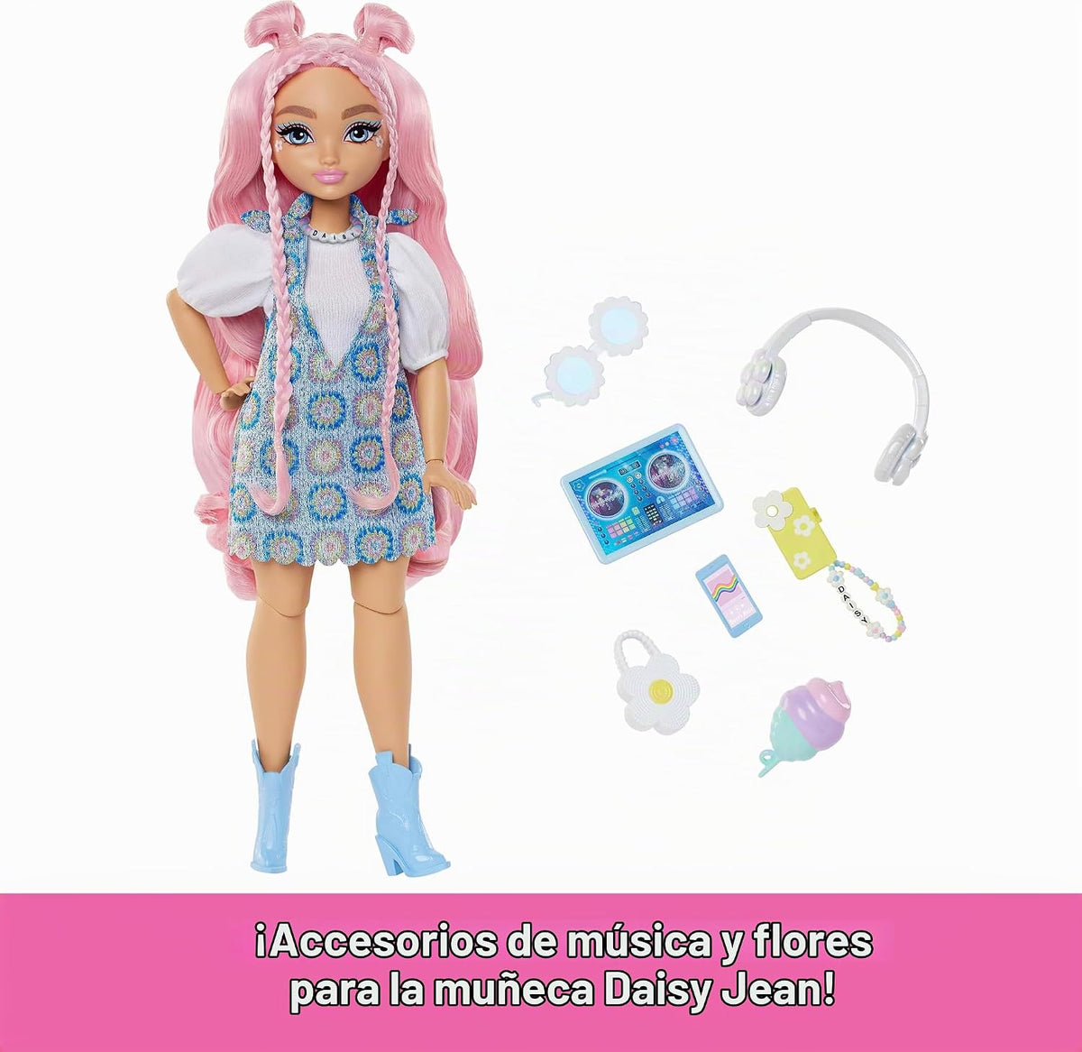 Muñeca Barbie Dream Besties Daisy Jean y accesorios | Muñeca de mod...