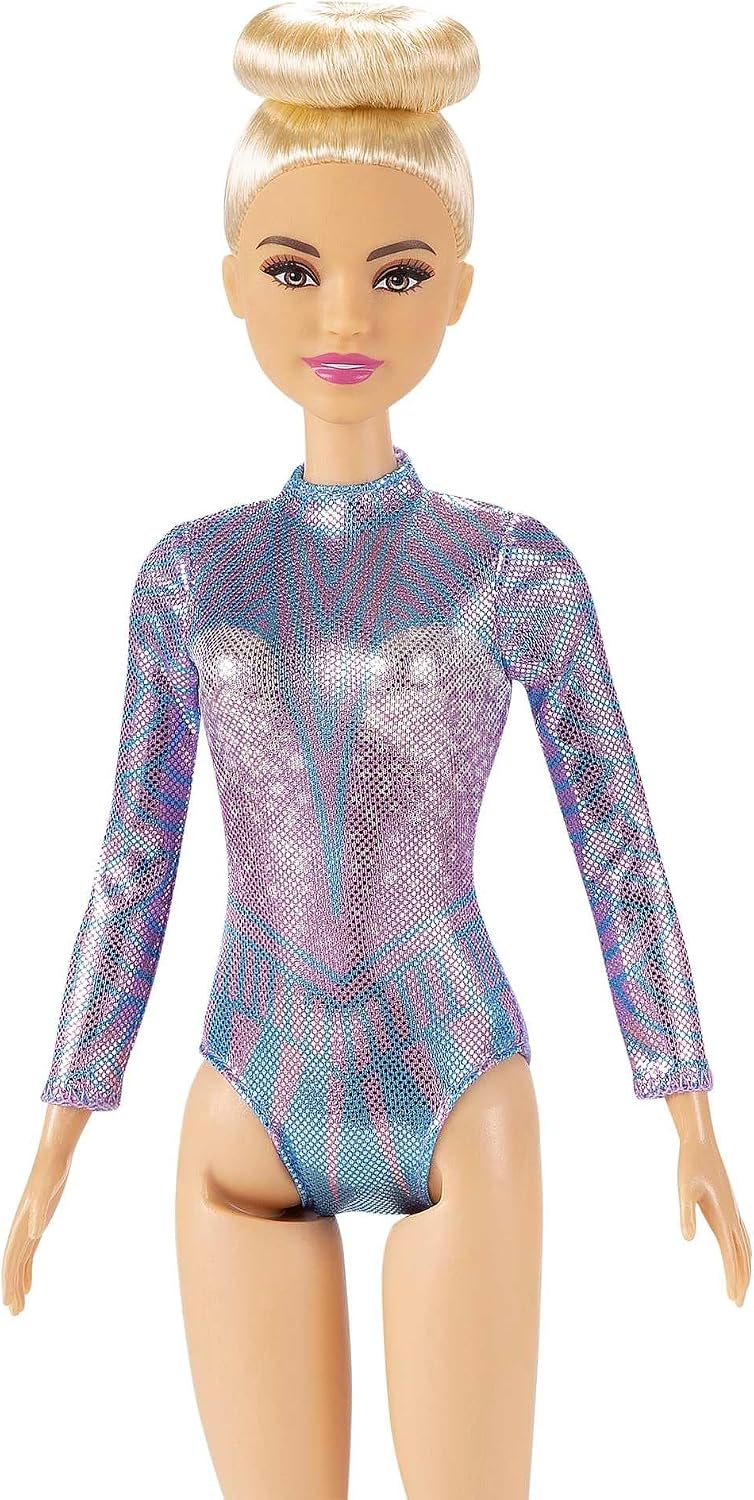 Muñeca Barbie Gimnasta Rítmica y accesorios temáticos | Muñeca de m...