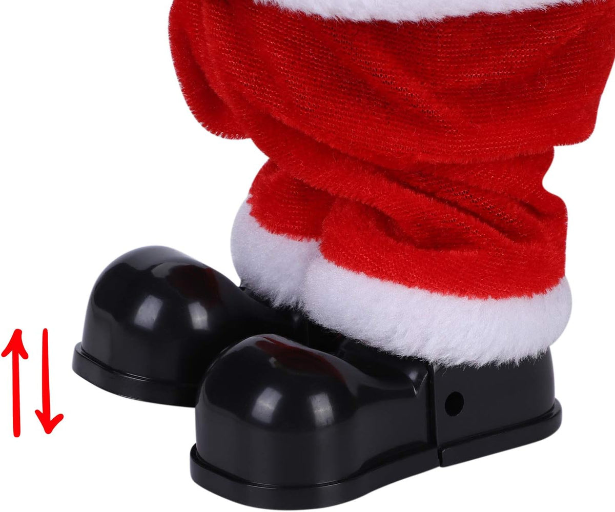 Muñeca eléctrica de Papá Noel bailando y cantando de Navidad, figur...