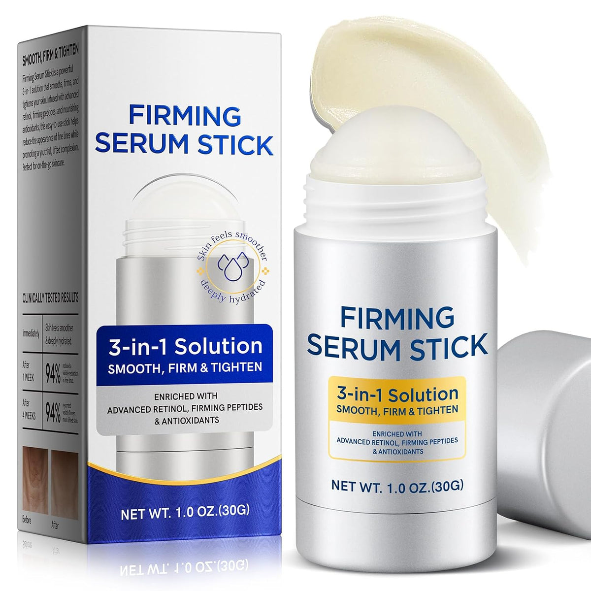Barra de suero reafirmante de retinol avanzado, barra de retinol 3...