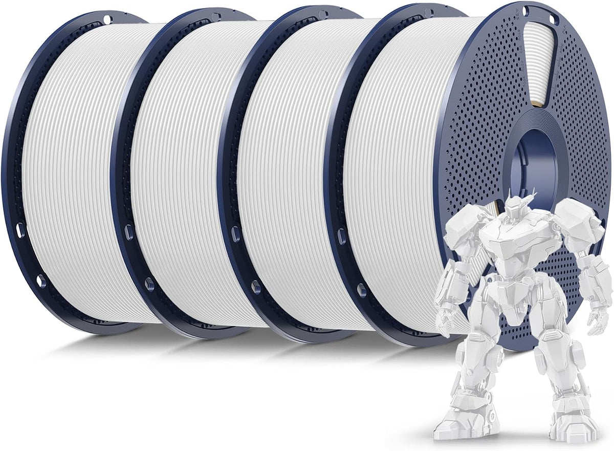SUNLU Filamento PLA para impresora 3D, blanco, 8.8 lbs | Filamento...