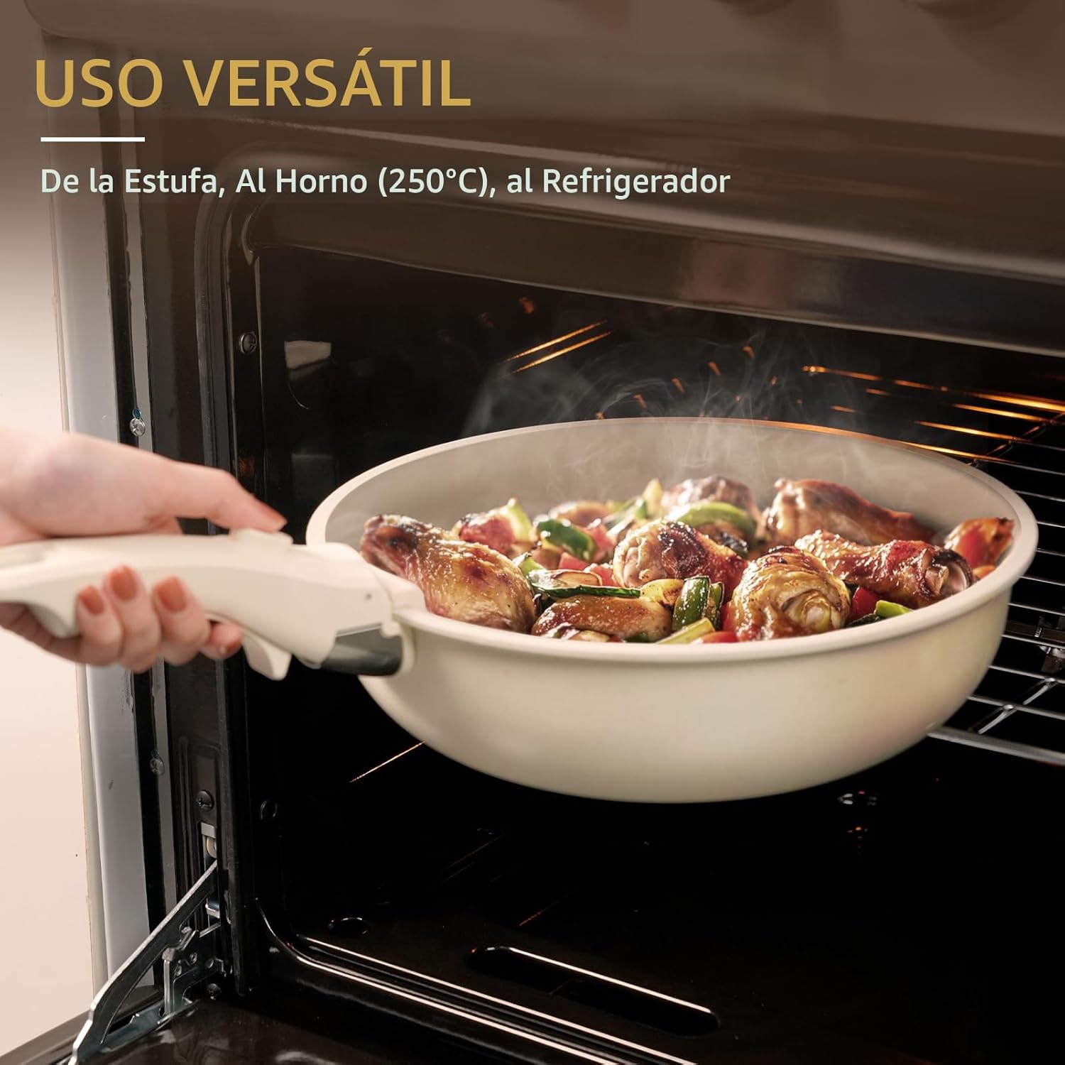 Astercook - Juego de utensilios de cocina de cerámica antiadherente...
