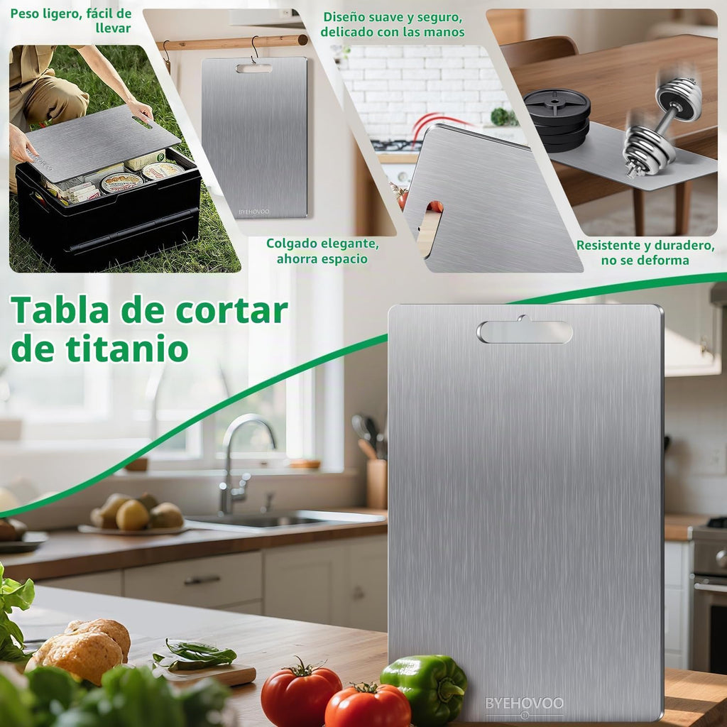 Tabla de Cortar de Titanio para Cocina, Tabla de Cortar de Titanio...