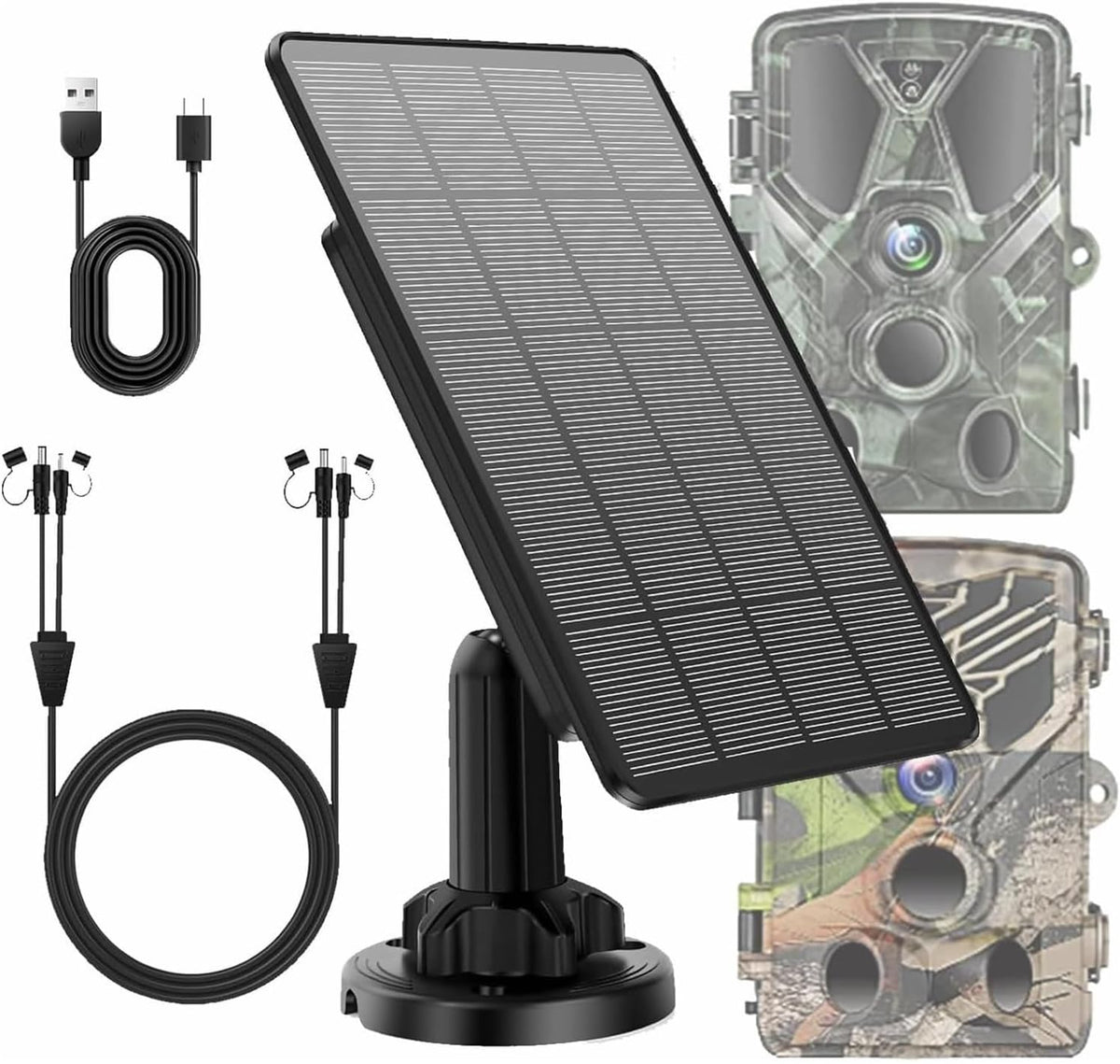Panel solar para cámara de sendero, fuente de alimentación solar pa...