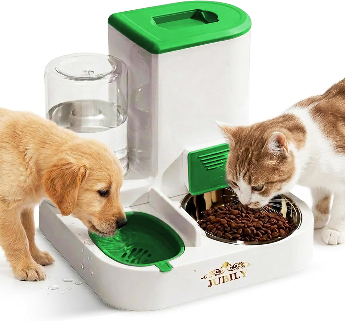 Comedero automático para gatos y dispensador de agua, estación de a...