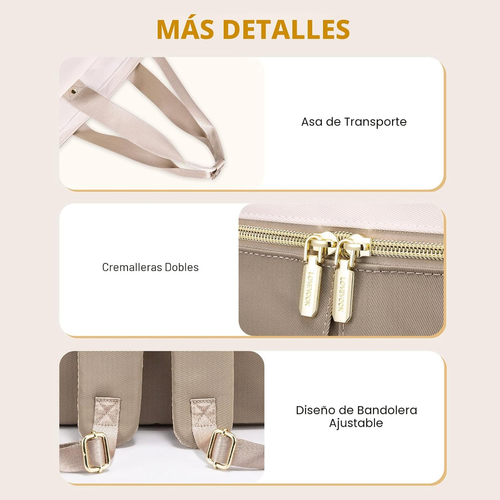 LOVEVOOK Mochila para Pañales, Bolsa de Pañales Tipo Tote con Bolsi...