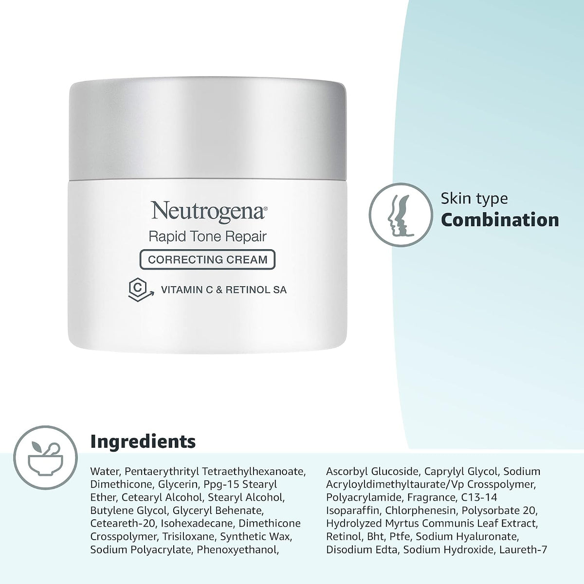 Neutrogena Rapid Tone Repair Retinol + Crema correctora de vitamina...