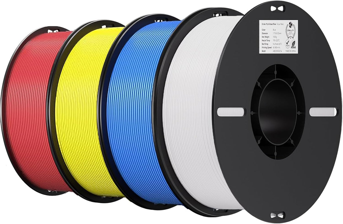 Creality Filamento PLA para impresora 3D, blanco, rojo, amarillo y...