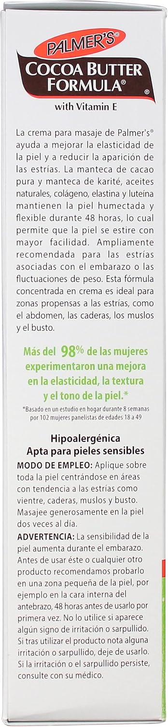 Palmer's Crema de masaje con fórmula de manteca de cacao para e...