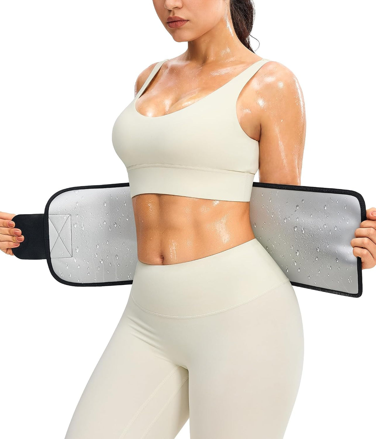 Junlan Entrenador de cintura para mujer - Banda de sudor para entre...