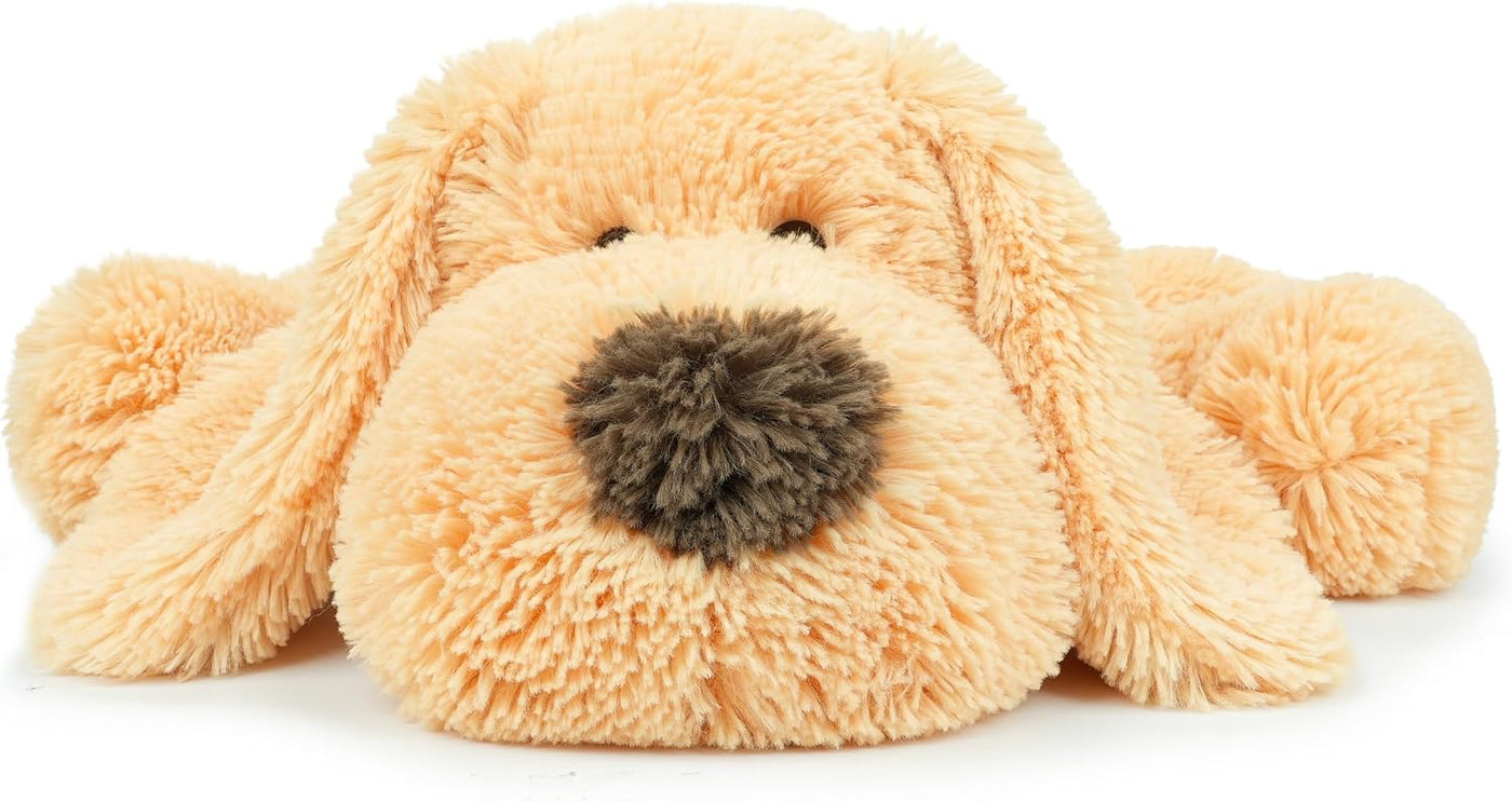 WEIGEDU Juguete de peluche de perro acostado, 20 pulgadas | Amarill...