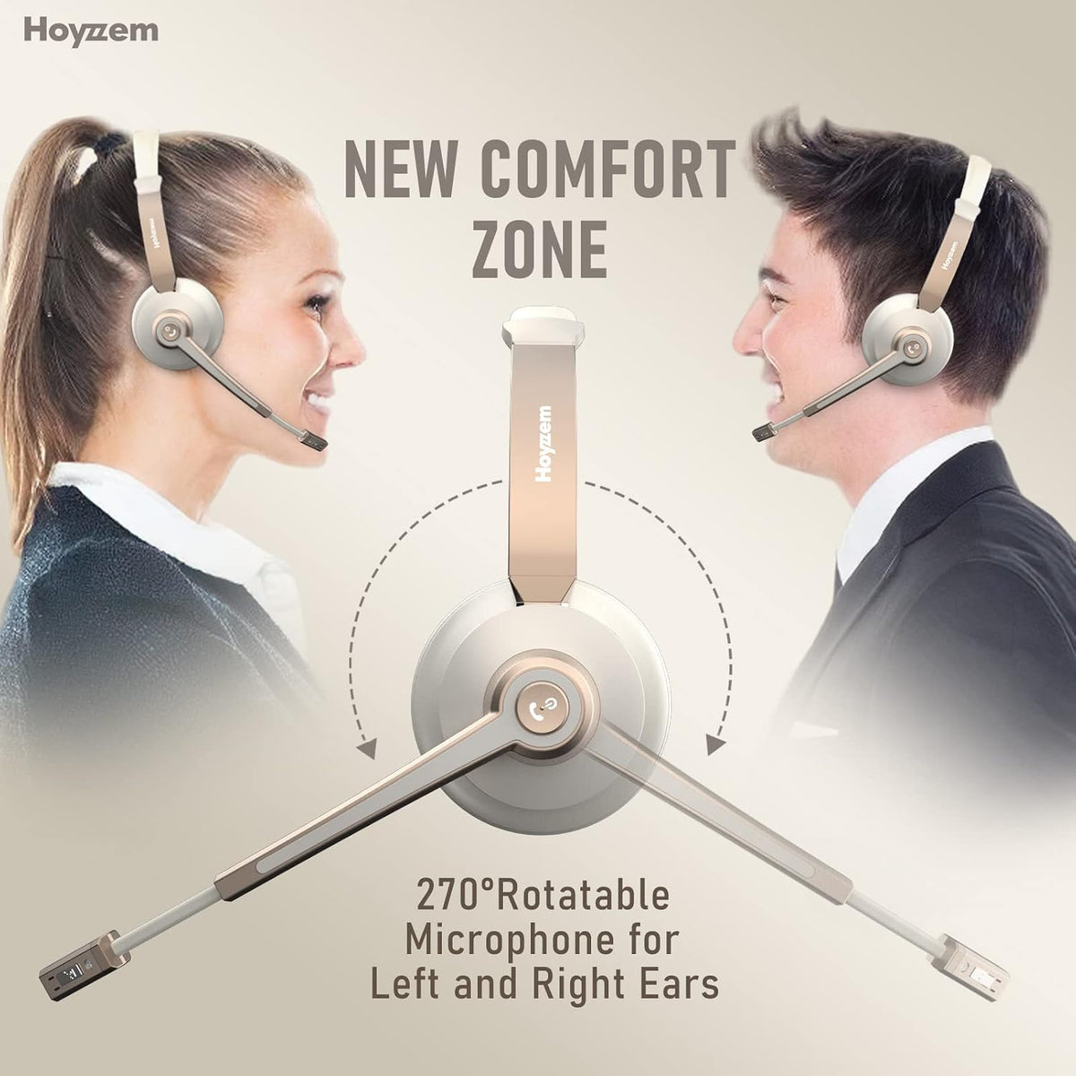 Auriculares Bluetooth, Auriculares Inalámbricos con Micrófono de Ca...