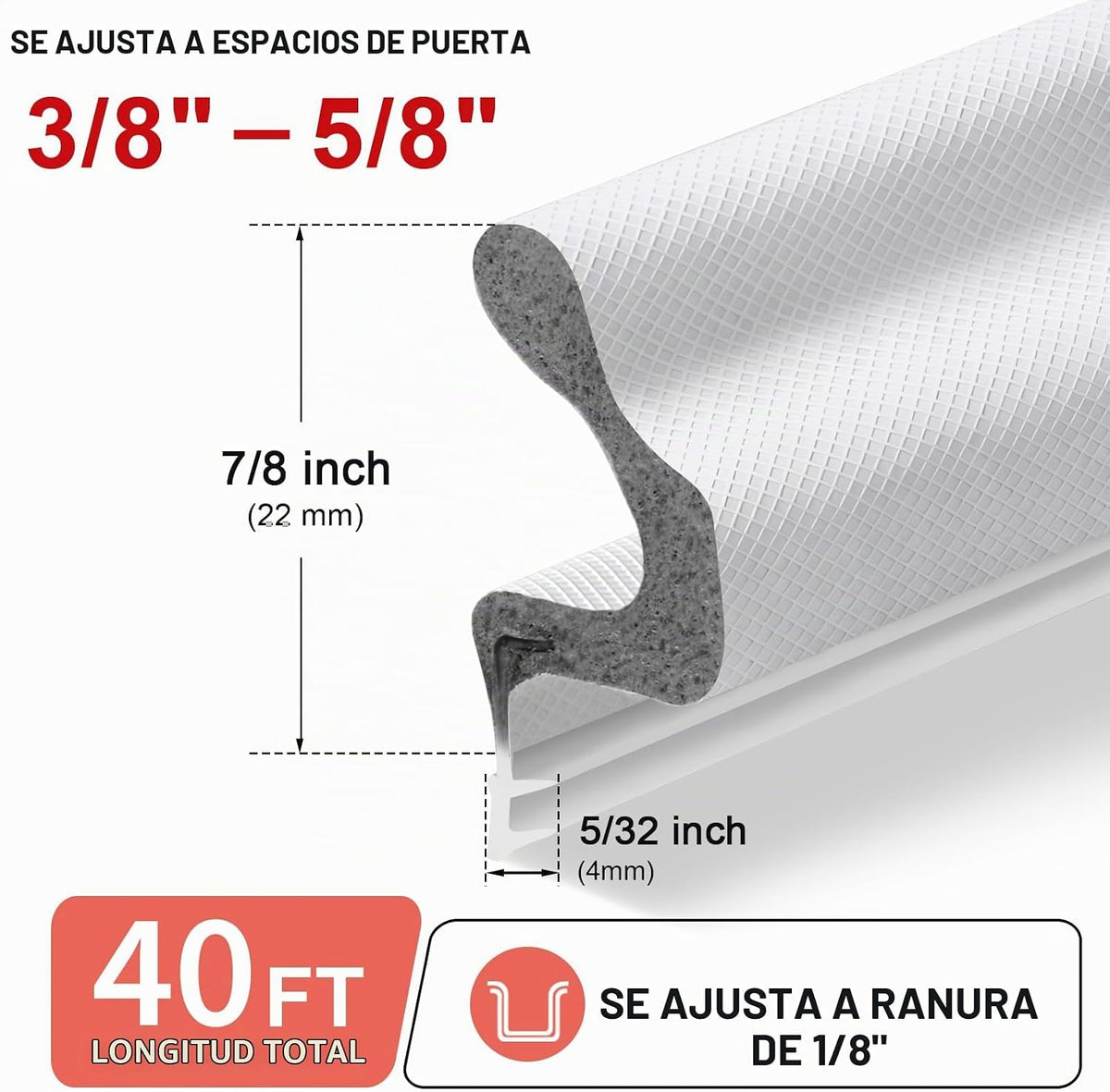 Litaibai Burletes de Gran Tamaño para Puertas para Espacios Más Gra...