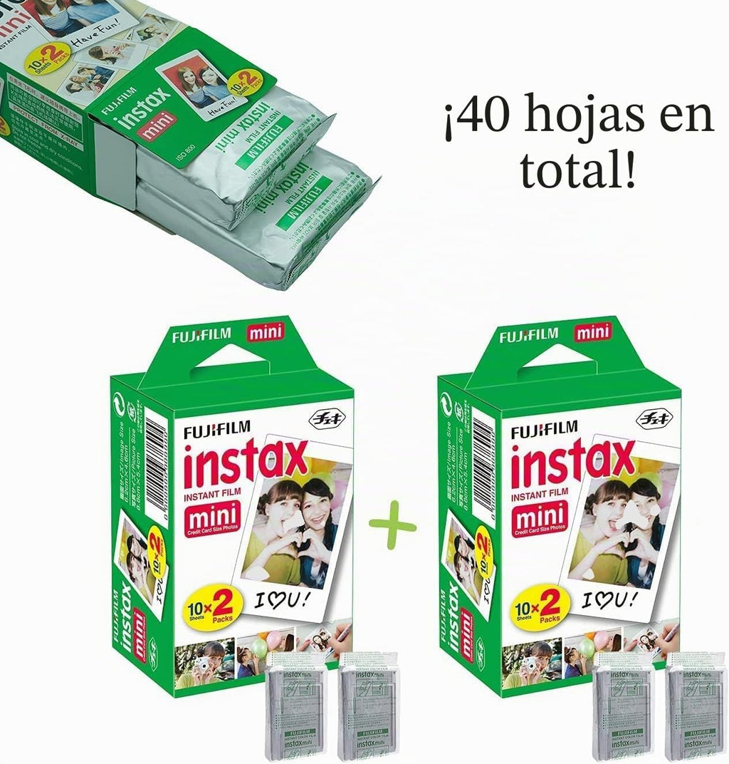 Cámara instantánea Fujifilm Instax Mini 12 color menta + paquete de...