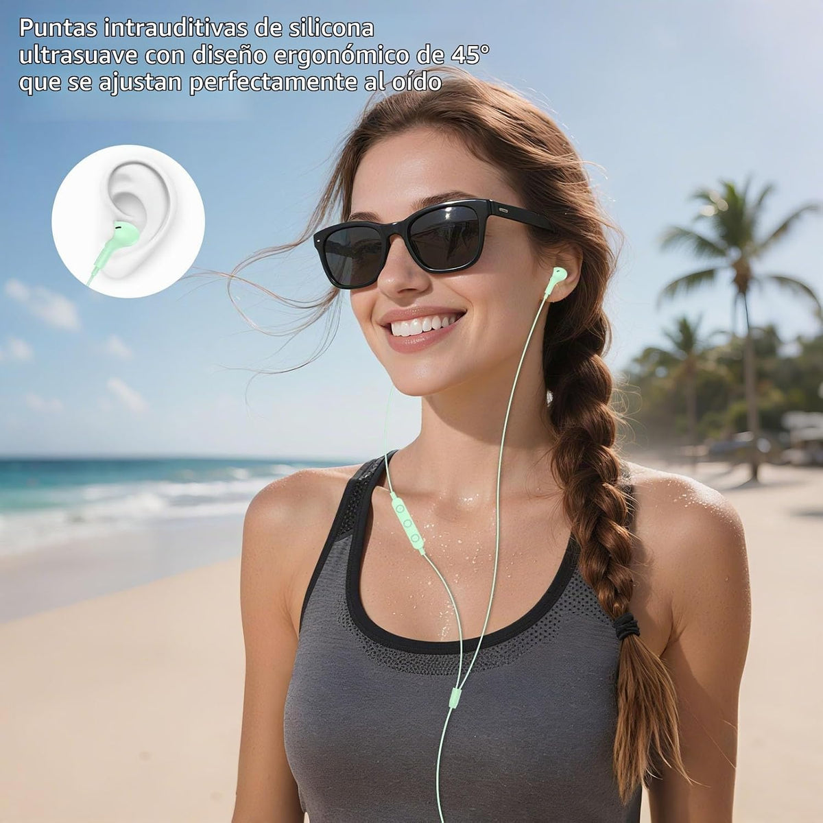 AIAUXAI Auriculares USB con micrófono para PC portátil, auriculares...