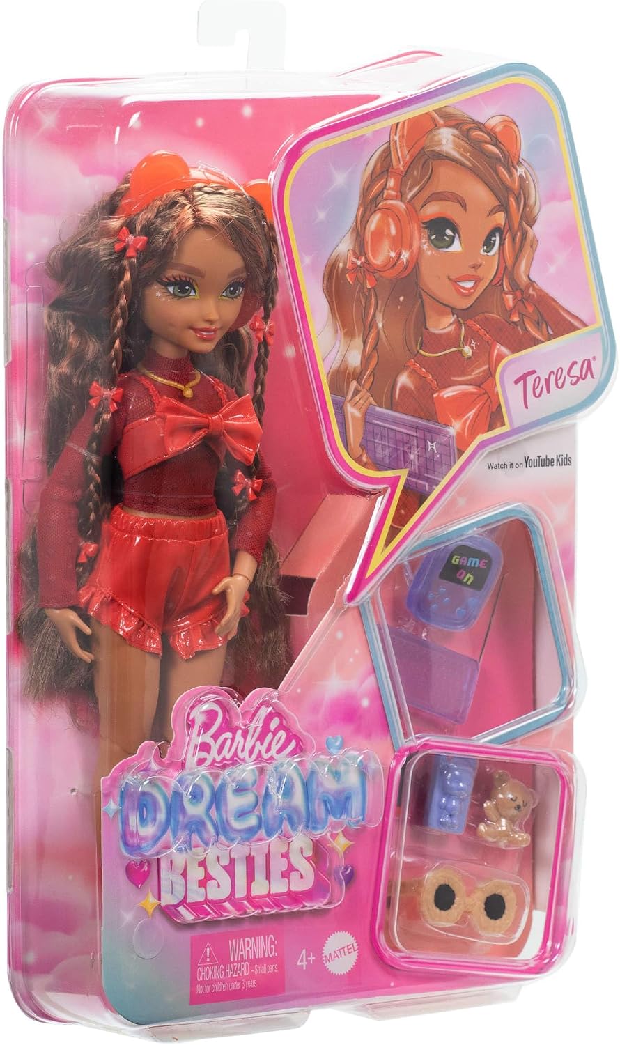 Muñeca Barbie Dream Besties Teresa y accesorios | Muñeca de moda co...