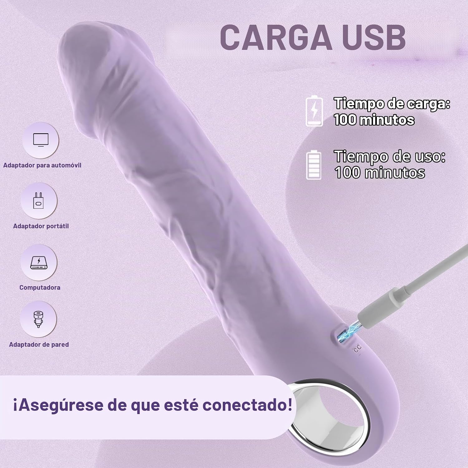 BGGOOD Adult Toys - Vibradores de control de aplicación, consolador...