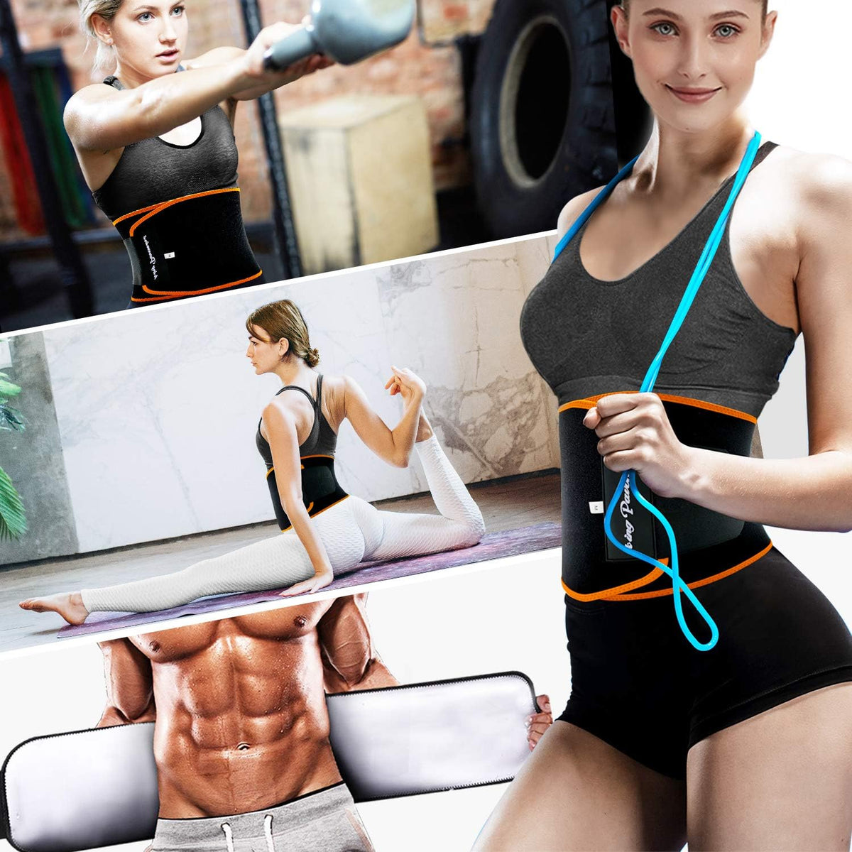 KingPavonini - Faja reductora de cintura para mujeres y entrenador...